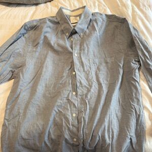 Billy Reid Blue Casual Button Down Shirt